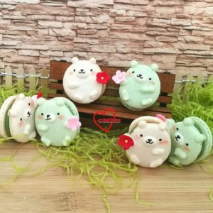 Online Class: Matcha Cheery Bears Macarons by Instructor & Book Author Tan Phay Shing