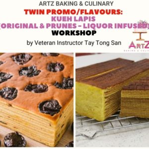 Liquor-Infused Original & Prune Kueh Lapis (Layer Cake) Workshop by Veteran Instructor Tay Tong San