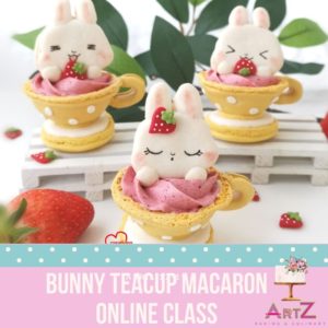 Online Pre-recorded Class: Bunny Teacup Macarons Workshop by Tan Phay Shing