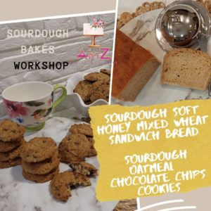 Sourdough Bakes Workshop: Soft Honey Mixed Wheat Sandwich Bread & Oatmeal Chocolate Chips Cookies Workshop