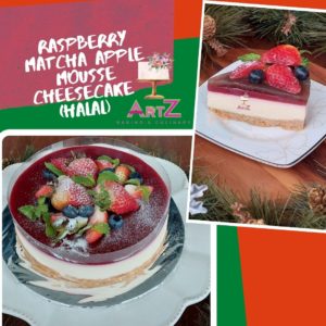 Raspberry Matcha Apple Jelly Mousse Cheese Cake Workshop by Instructor Sharon