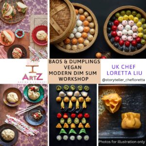 Vegan Plant-based Baos & Dumplings Workshop by UK Chef Instructor & Book Author Loretta Liu