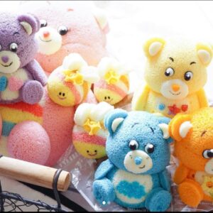 3D Care Bears Character Chiffon Cake Workshop by Taiwan Instructor Agnes
