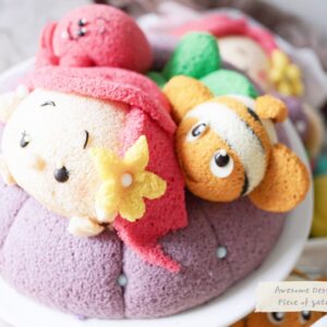 3D Little Mermaid Ariel & Friends Chiffon Cake Workshop by Taiwan Instructor Agnes