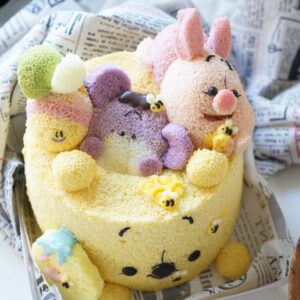 Winnie The Pooh & Friends Chiffon Cake Workshop by Taiwan Instructor Agnes